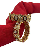 Magnificent Red Kundan Polki Bangles For Women online